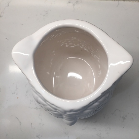 🦉🤍white ceramic owl VASE/UTENSIL HOLDER 🤍🦉 - Picture 3 of 7